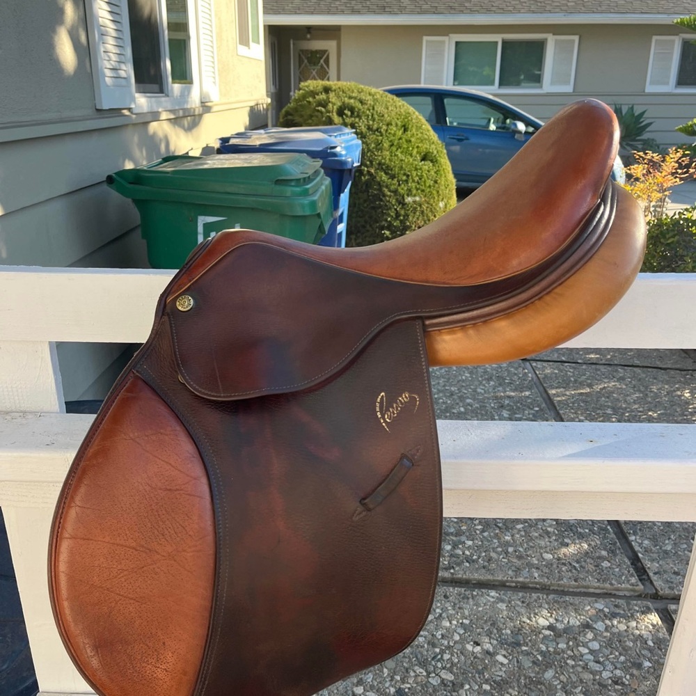 Premium Brown Leather Kids Saddle